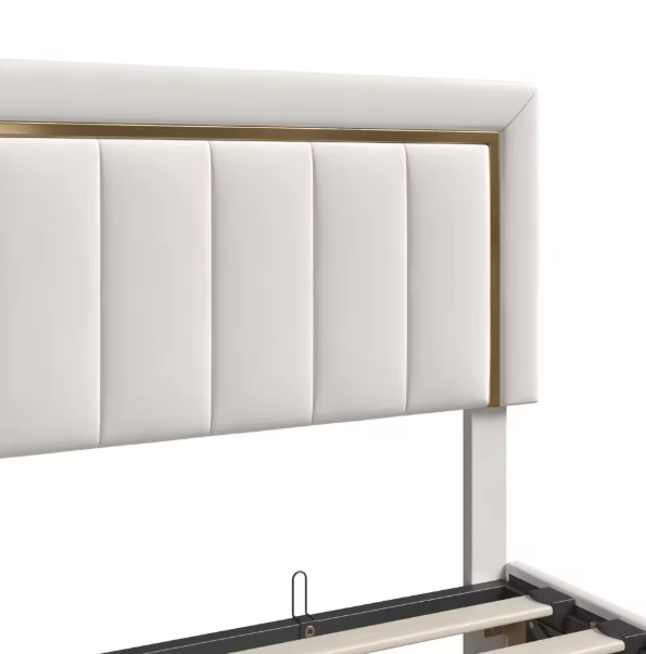 Dubbel Gewatteerd Hydraulisch Bed met Grote Opbergruimte – Fluweel