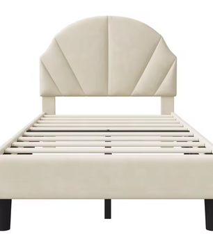 Kinderbed 90x200 cm met Verstelbaar Hoofdeinde – Fluweel