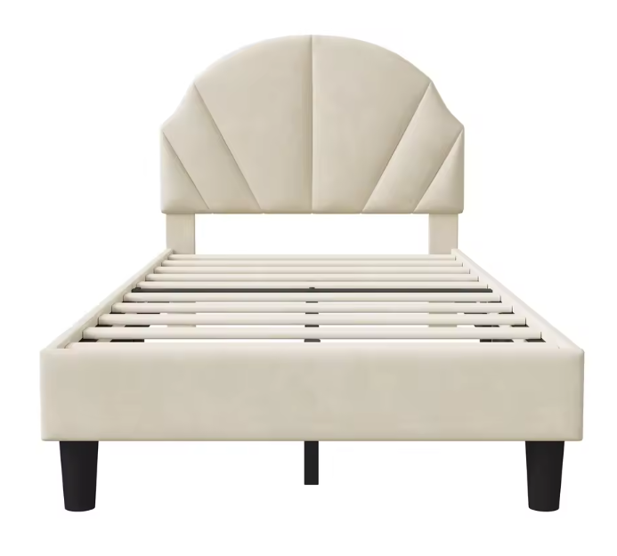 Kinderbed 90x200 cm met Verstelbaar Hoofdeinde – Fluweel