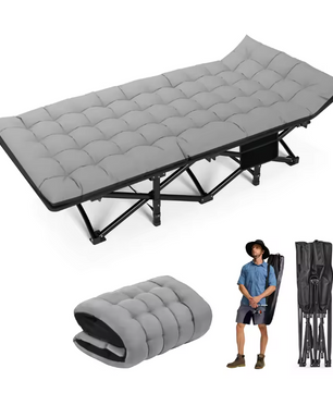 Opvouwbaar Campingbed voor Volwassenen met Matras en Draagtas