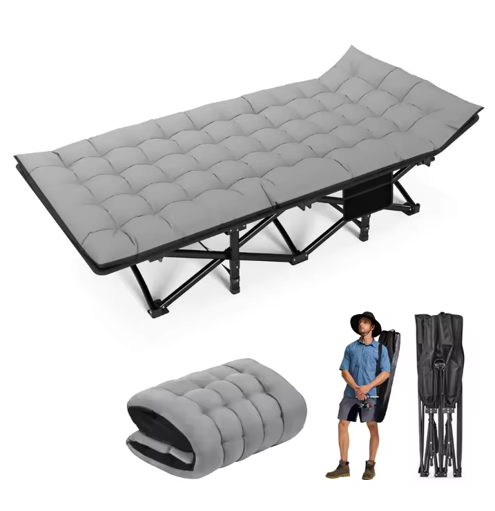 Opvouwbaar Campingbed voor Volwassenen met Matras en Draagtas