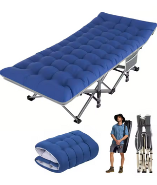 Opvouwbaar Campingbed voor Volwassenen met Matras en Draagtas