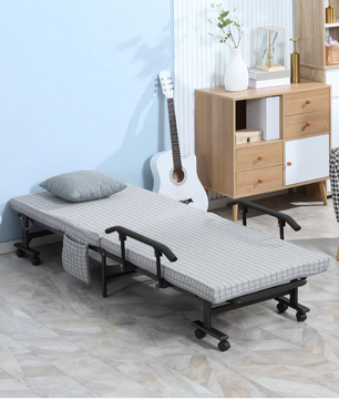 Opklapbed Stoel met Verstelbare Rugleuning – 5 Posities, Ruime Opslag