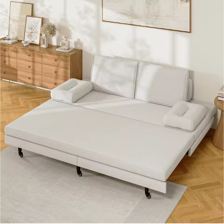 2-Zits Sofa Bed – 201 cm, Uittrekbaar van 90x200 cm naar 180x200 cm