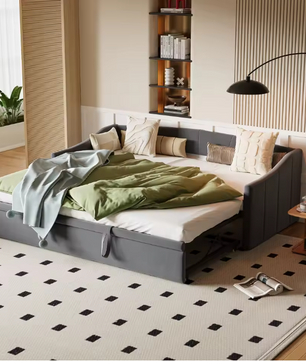 DAY Bed Sofa – Uittrekbaar van 90x200 cm naar 180x200 cm, Velvet