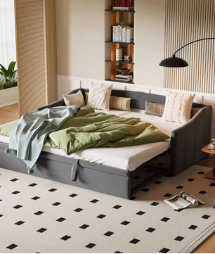 Rosahqnda Opvouwbare Bank 90/180x200 cm Multifunctionele Twee-in-Een Sofa Bed Single/Double Velvet