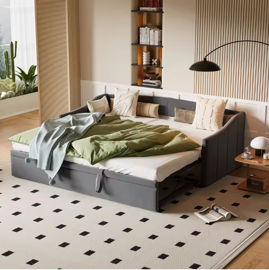 Rosahqnda Opvouwbare Bank 90/180x200 cm Multifunctionele Twee-in-Een Sofa Bed Single/Double Velvet