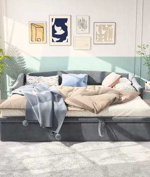 DAY Bed Sofa – Uittrekbaar van 90x200 cm naar 180x200 cm, Velvet