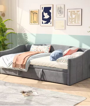 Rosahqnda Opvouwbare Bank 90/180x200 cm Multifunctionele Twee-in-Een Sofa Bed Single/Double Velvet