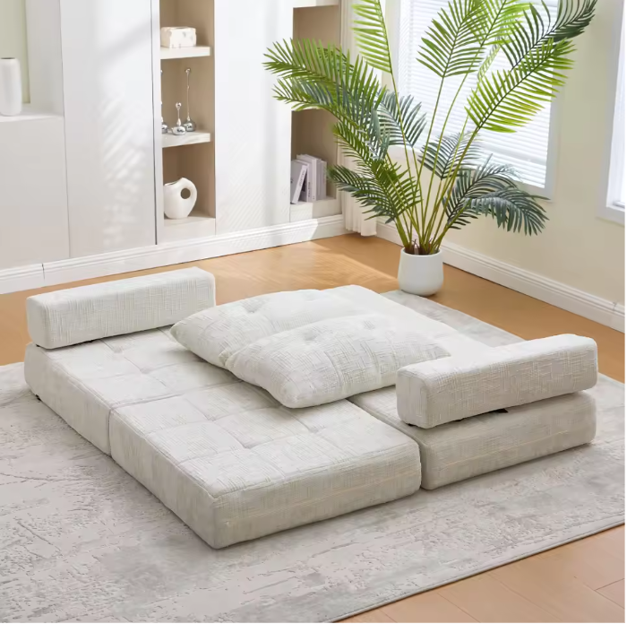 Opvouwbare Sofa Bed met Kussens – Multifunctioneel en Comfortabel