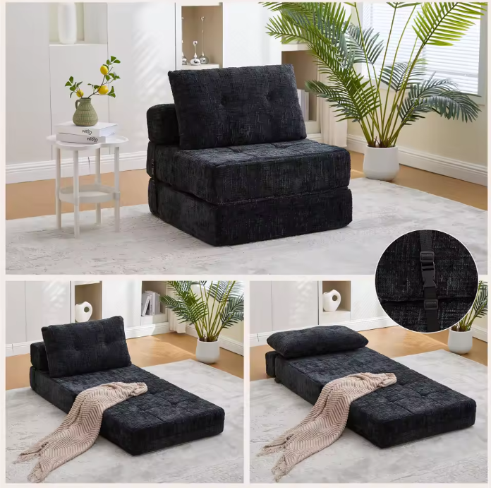 Opvouwbare Sofa Bed met Kussens – Multifunctioneel en Comfortabel
