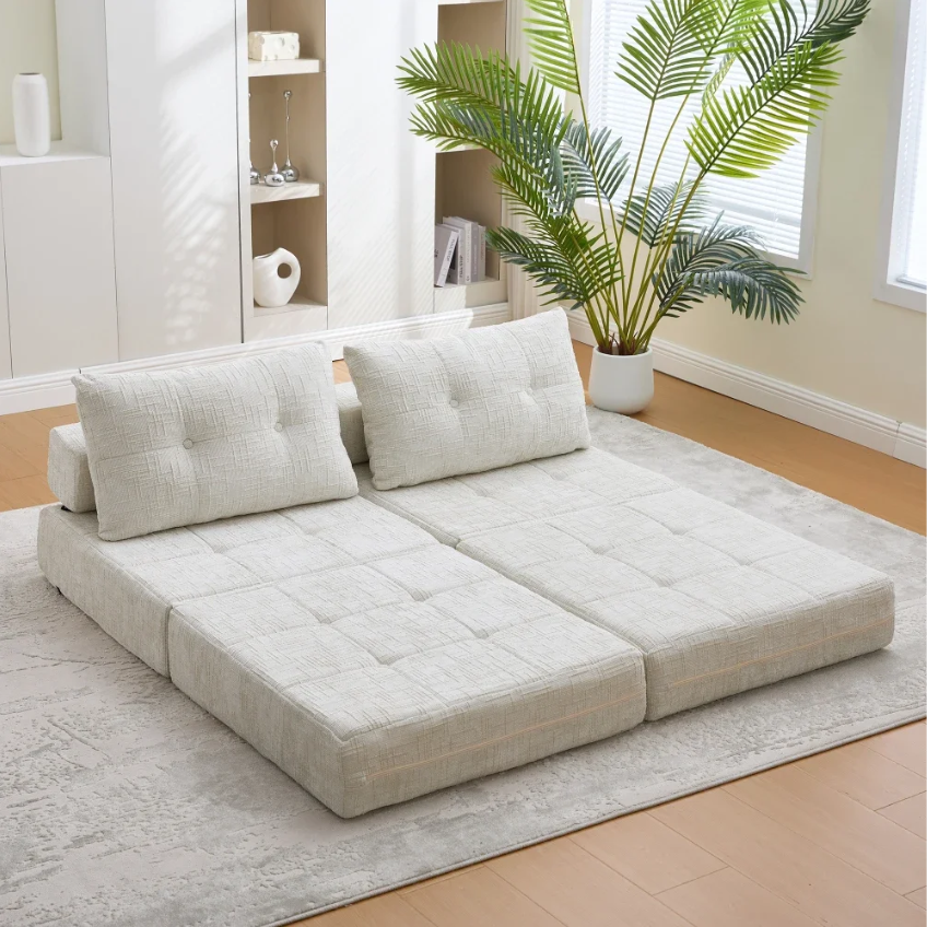 Opvouwbare Sofa Bed met Kussens – Multifunctioneel en Comfortabel