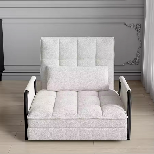 Opvouwbare Vloersofa met Verstelbare Rugleuning en Opbergvakken