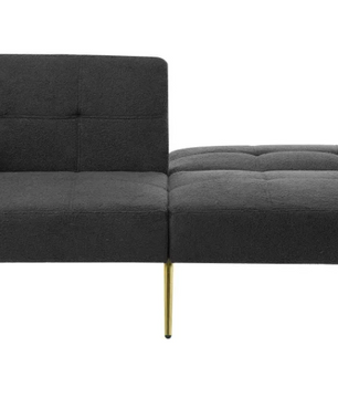 Verstelbare Multifunctionele Sofa Bed met Gouden Poten – Met Opbergvakken en Kussens