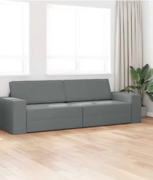 Cozy Grey 2-in-1 Sofa Bed – Versatile Space-Saving Design voor Woonkamer en Slaapkamer