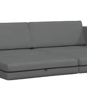 Cozy Grey 2-in-1 Sofa Bed – Versatile Space-Saving Design voor Woonkamer en Slaapkamer