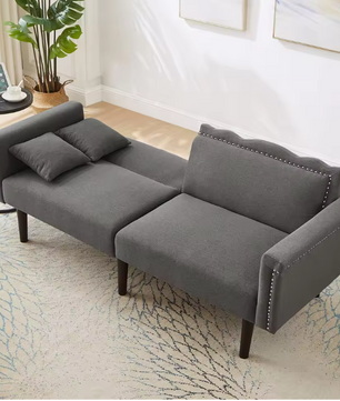 Extendable Sofa Bed – Skin-Friendly Velvet Fabric, Multifunctional Composable Bed