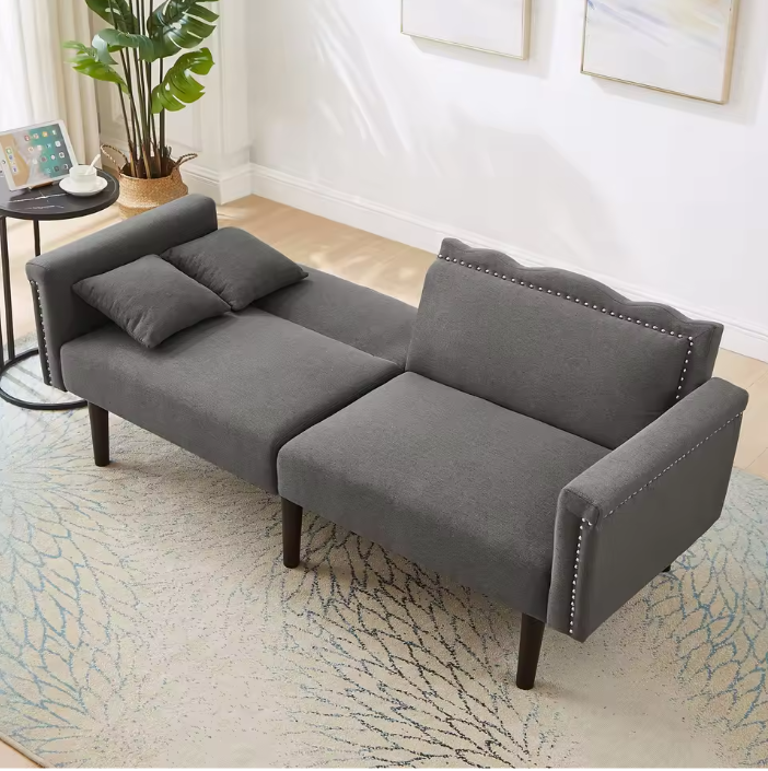 Extendable Sofa Bed – Skin-Friendly Velvet Fabric, Multifunctional Composable Bed