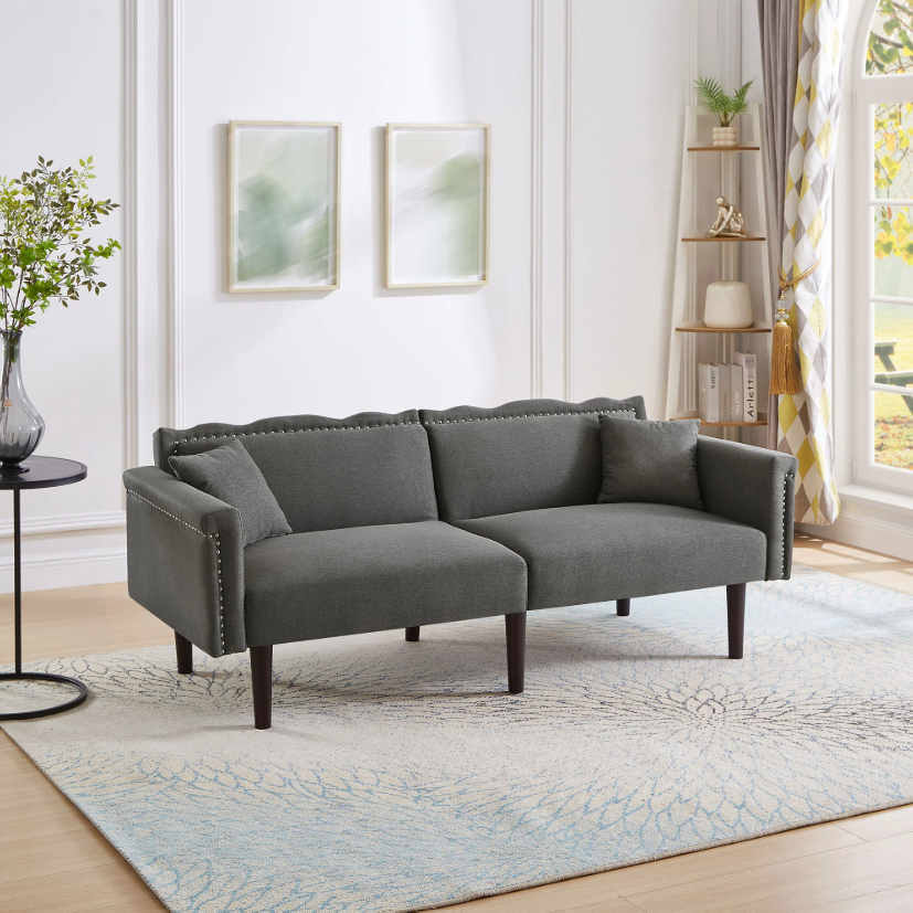 Extendable Sofa Bed – Skin-Friendly Velvet Fabric, Multifunctional Composable Bed