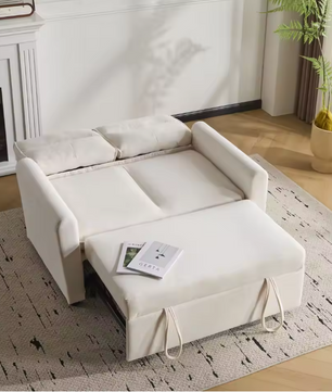 2-Seater Sofa Bed with Pull-Out Function en 5-Position Backrest