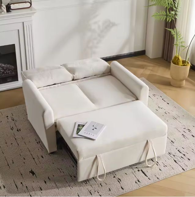 2-Seater Sofa Bed with Pull-Out Function en 5-Position Backrest