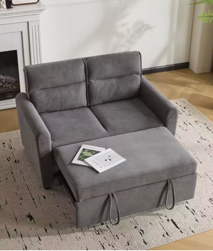 2-Seater Sofa Bed with Pull-Out Function en 5-Position Backrest