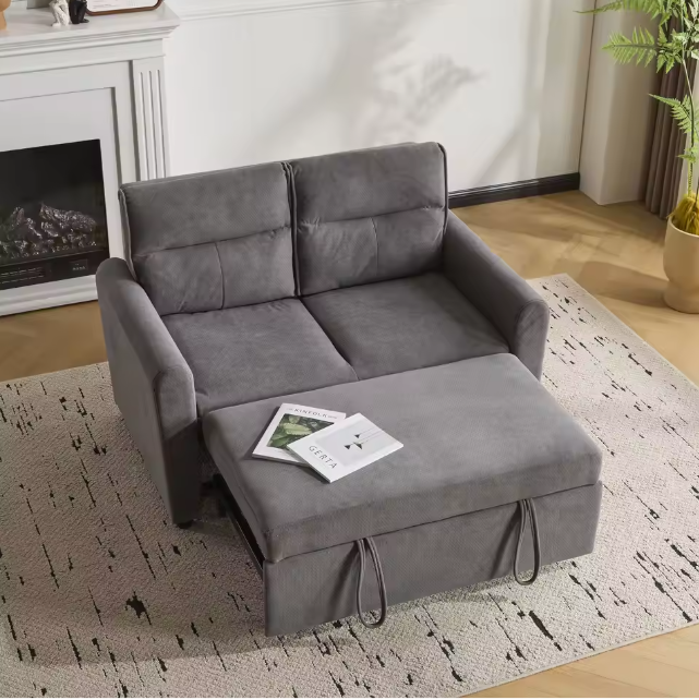 2-Seater Sofa Bed with Pull-Out Function en 5-Position Backrest
