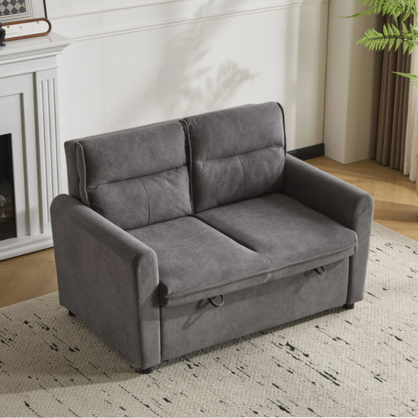 2-Seater Sofa Bed with Pull-Out Function en 5-Position Backrest