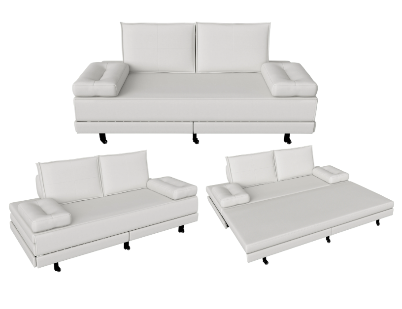 Vouwbare Sofa Bed 90x200 cm – Ruimtebesparend Linnen Dagbed met Uitklapfunctie