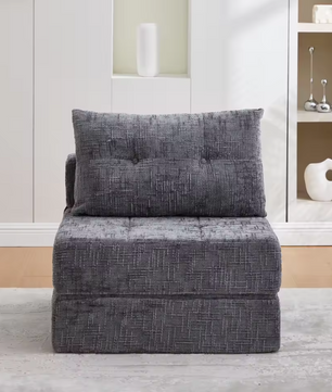 Opvouwbare Slaapbank – Draagbare Sofa Bed met Rugleuning en Kussens