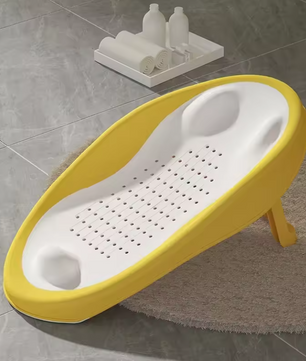 Opvouwbaar Baby Badzitje – Antislip Douchenet met Ergonomische Rugleuning