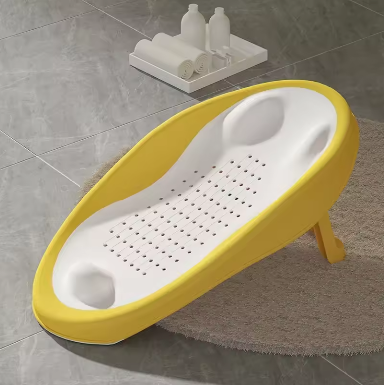 Opvouwbaar Baby Badzitje – Antislip Douchenet met Ergonomische Rugleuning