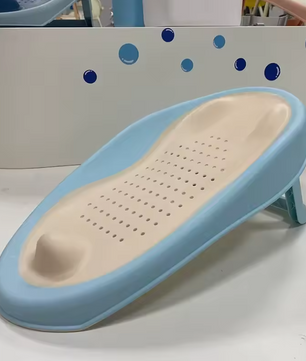Opvouwbaar Baby Badzitje – Antislip Douchenet met Ergonomische Rugleuning