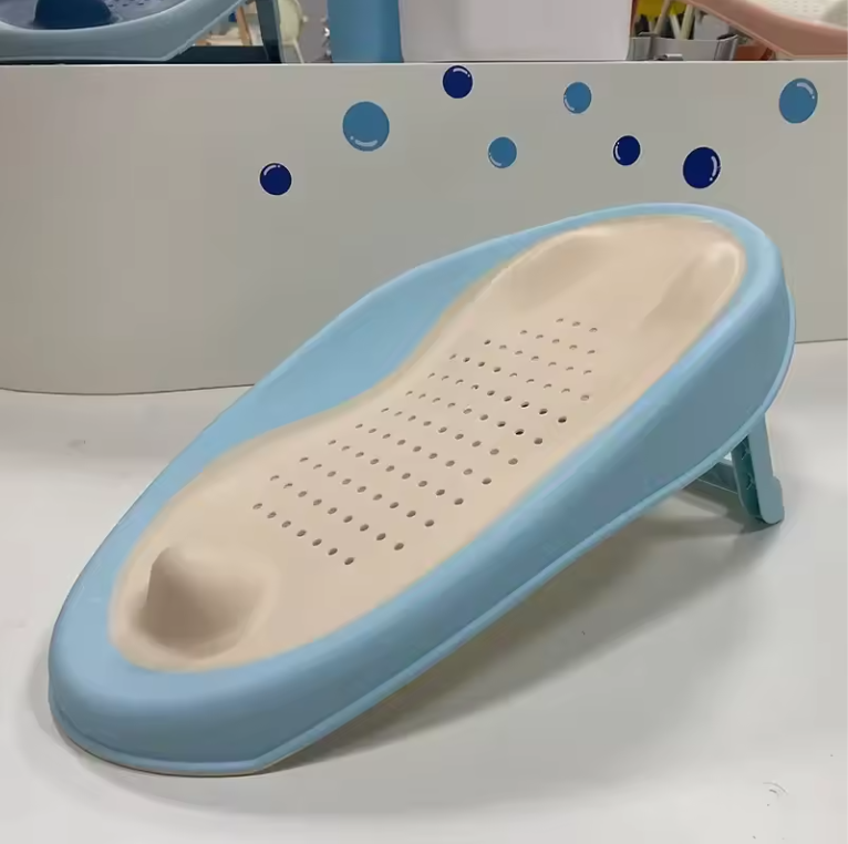 Opvouwbaar Baby Badzitje – Antislip Douchenet met Ergonomische Rugleuning
