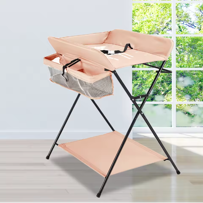 Verstelbare Baby Aankleedtafel – Ergonomisch, Opvouwbaar en met Grote Opbergruimte