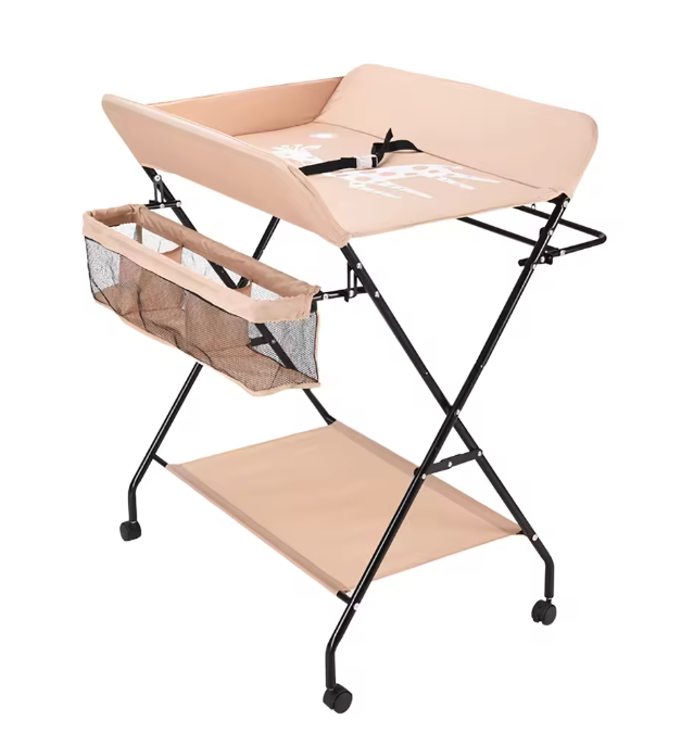 Verstelbare Baby Aankleedtafel – Ergonomisch, Opvouwbaar en met Grote Opbergruimte