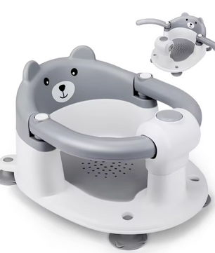 Baby Badstoeltje met Zuignappen – Opvouwbaar, Veilig en Ergonomisch voor Bad en Douche