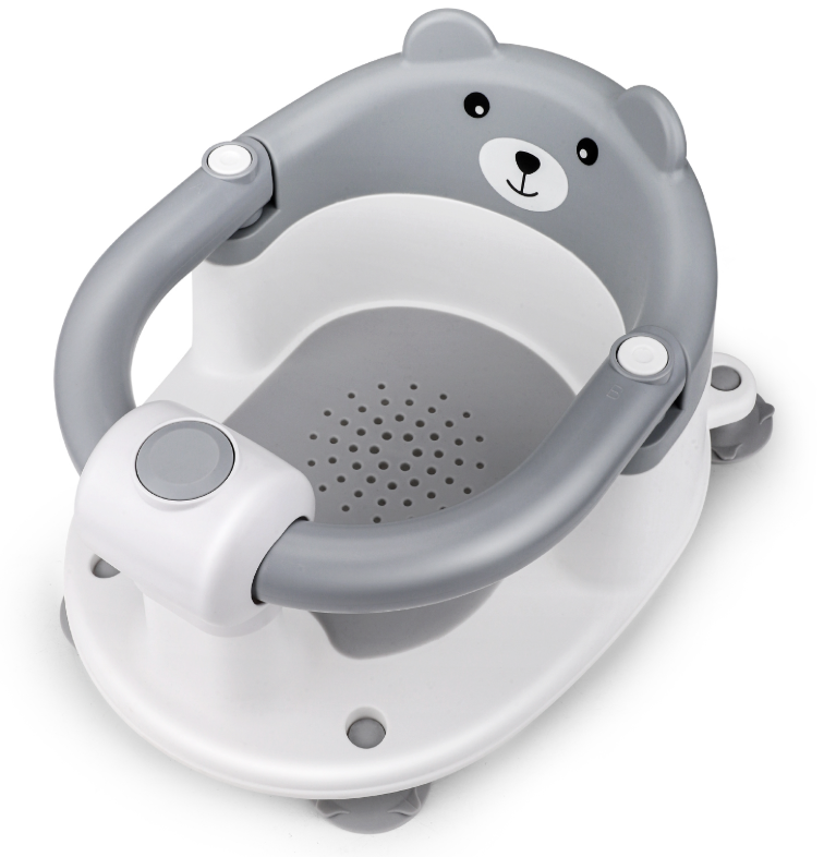 Baby Badstoeltje met Zuignappen – Opvouwbaar, Veilig en Ergonomisch voor Bad en Douche