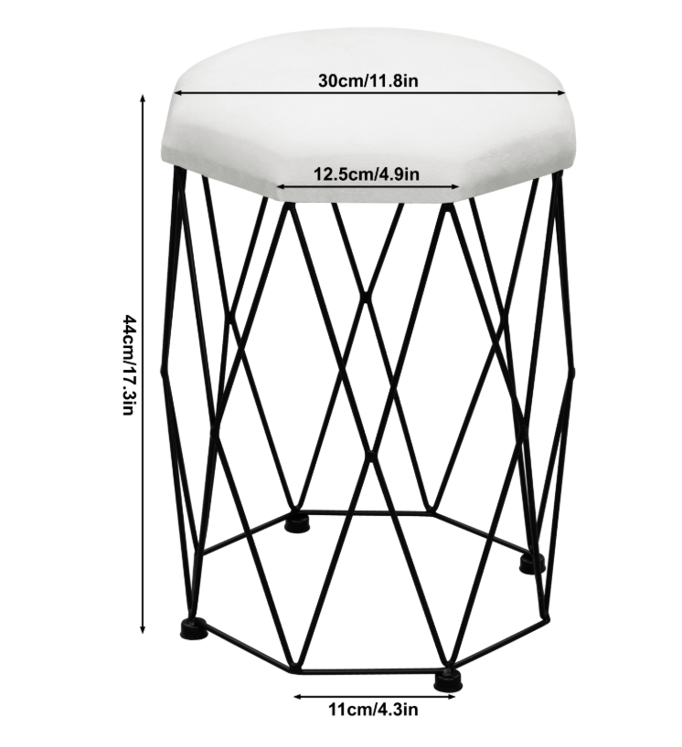 Moderne Kaptafel met LED Spiegel en Kruk – Flexibele Opstelling en Ruime Opbergruimte