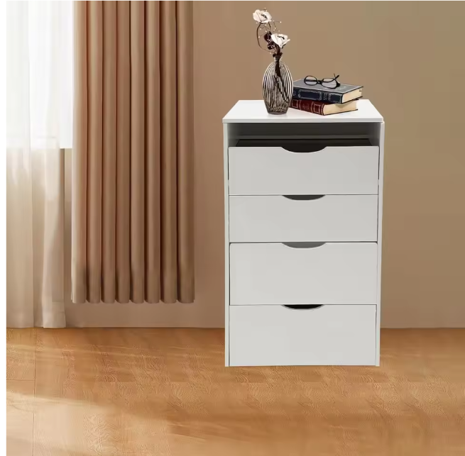 3-in-1 Kaptafel met Opklapbare Spiegel en Verborgen Kruk – Compact, Modern en Ruimtebesparend