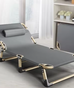 Draagbaar Opklapbed voor Volwassenen – Eenpersoons Vouwbed voor Thuis en Kantoor