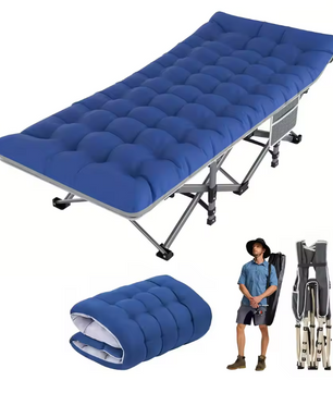 Opvouwbaar Campingbed voor Volwassenen – Draagbaar Heavy Duty Kampeerbed 200 kg