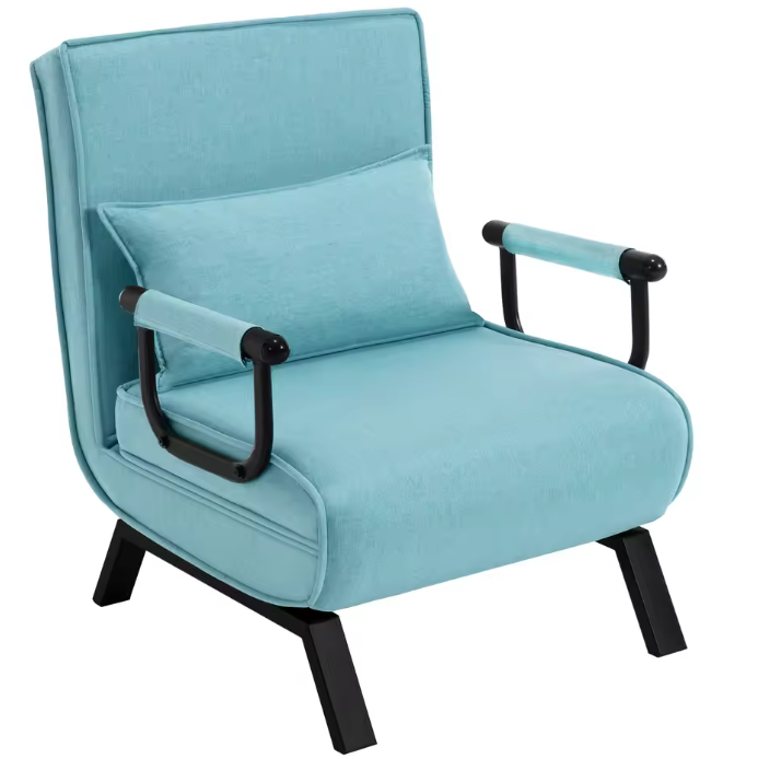 3-in-1 Slaapbank Klapstoel met Verstelbare Rugleuning – Fauteuil, Bank en Gastenbed