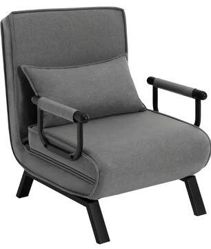 3-in-1 Slaapbank Klapstoel met Verstelbare Rugleuning – Fauteuil, Bank en Gastenbed