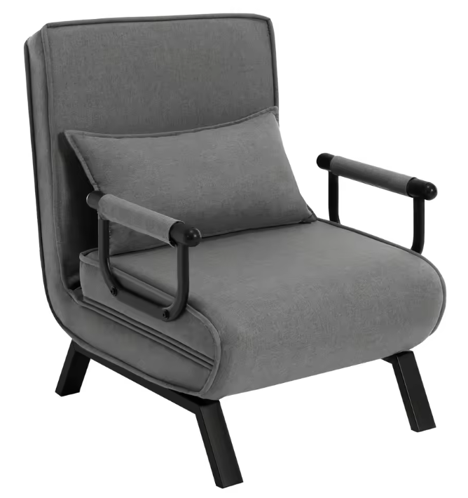 3-in-1 Slaapbank Klapstoel met Verstelbare Rugleuning – Fauteuil, Bank en Gastenbed