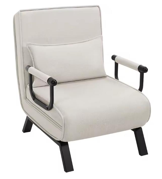 3-in-1 Slaapbank Klapstoel met Verstelbare Rugleuning – Fauteuil, Bank en Gastenbed