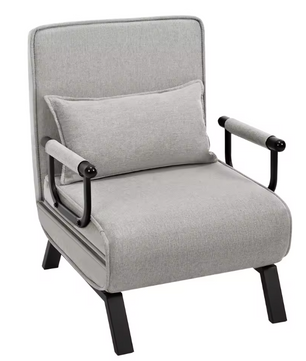 3-in-1 Slaapbank Klapstoel met Verstelbare Rugleuning – Fauteuil, Bank en Gastenbed