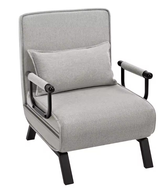 3-in-1 Slaapbank Klapstoel met Verstelbare Rugleuning – Fauteuil, Bank en Gastenbed