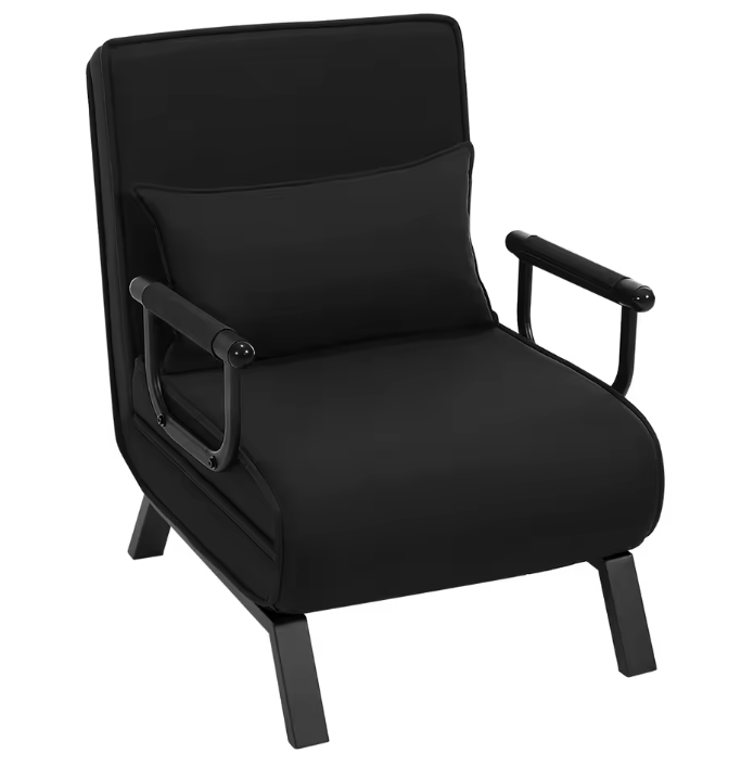 3-in-1 Slaapbank Klapstoel met Verstelbare Rugleuning – Fauteuil, Bank en Gastenbed