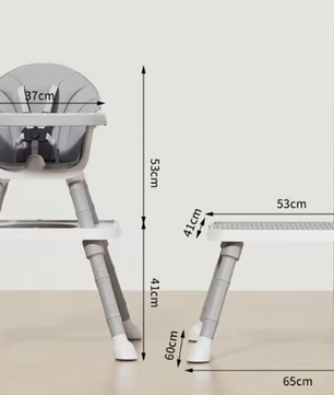 7-in-1 Converteerbare Kinderstoel – Meegroeiend Eetstoeltje, Activiteitentafel en Leerstoel voor Baby en Peuter